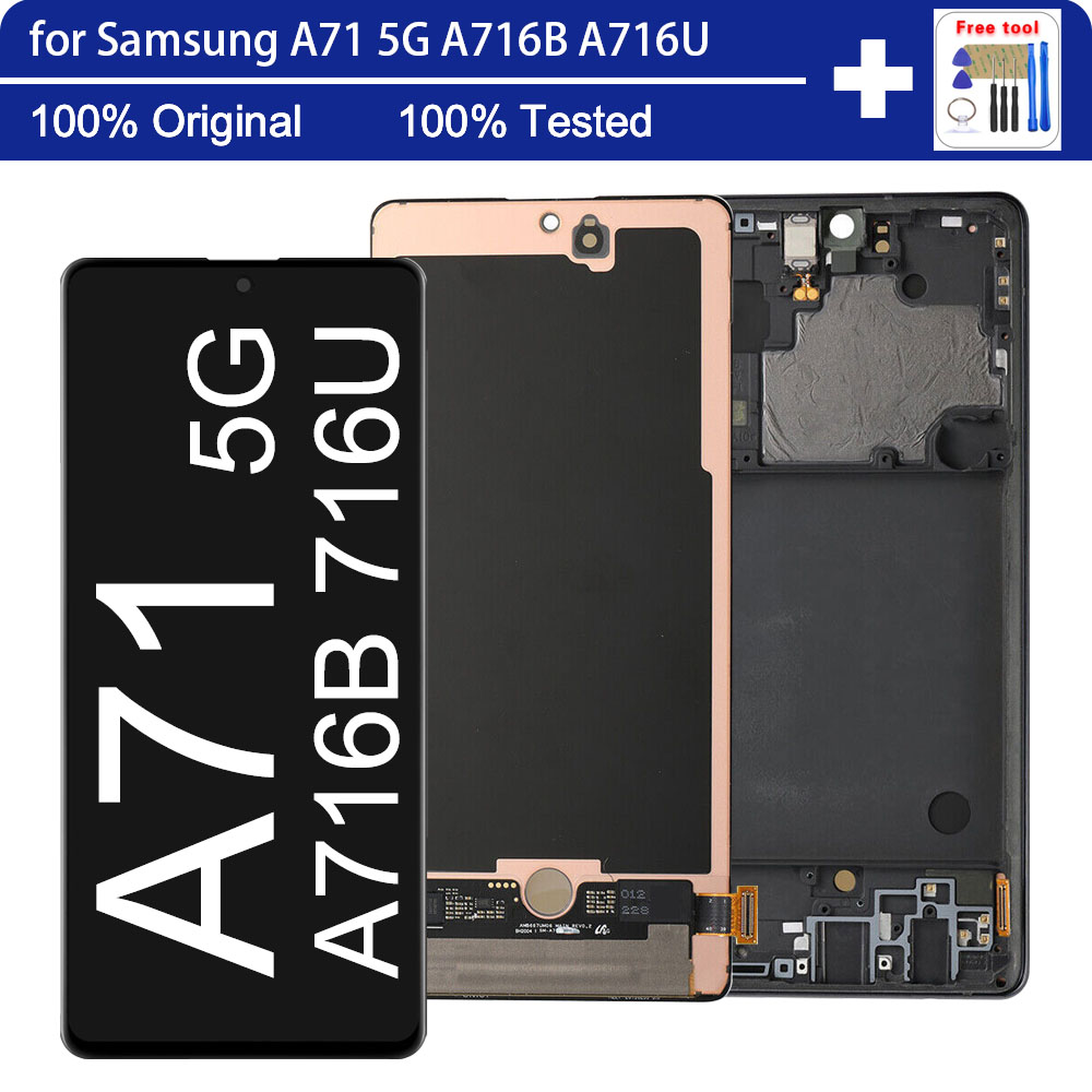 100% de qualitÃ© originale Ã‰cran LCD de rÃ©paration pour Samsung Galaxy A71 5G A716 tÃ©lÃ©phone portable Ensemble de rÃ©paration de tÃ©lÃ©phone Samsung A71 5g BoÃ®te pour Ã©cran fixe A716u SM-a716b/DS SM-a716b/DSN n° 1