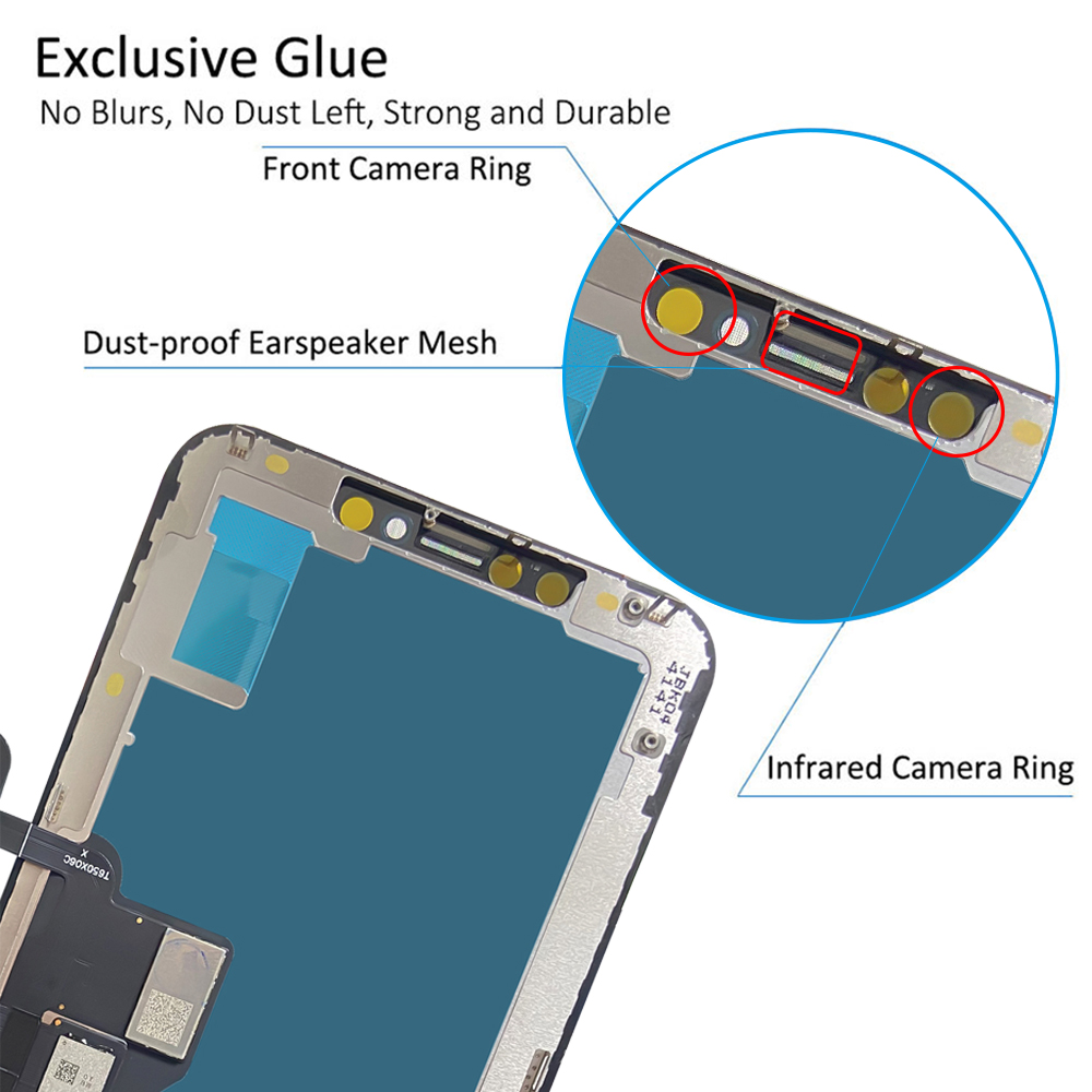 Ã‰cran OLED pour iPhone X XS MAX, Ã©cran tactile LCD 3D, A1865, A1921, assemblage de HÃ©bergements eur d'Ã©cran, remplacement, rÃ©paration de tÃ©lÃ©phone portable n° 3