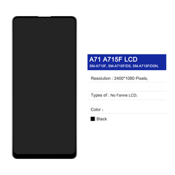 Ã‰cran tactile LCD avec chÃ¢ssis, pour Samsung Galaxy A71 A715 A715F small picture n° 5