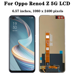 Cadre d'écran tactile LCD pour Oppo Reno4 Z 5G, 6.57 pouces, original, CPH2065 small picture n° 2