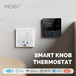 MOES-Bouton de chauffage intelligent WiFi, thermostat, Ã©cran LCD, Ã©cran tactile, rÃ©gulateur de tempÃ©rature pour l'eau, le gaz, le bomicrophone, le chauffage Ã©lectrique small picture n° 1