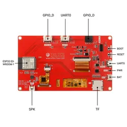 Ã‰cran tactile LCD TFT, compatible avec Ardu37, LVGL, Esphome-zones, ESP32, 5.0 pouces, HMI, 800x480, RVB, PlatformIO, Microp small picture n° 4