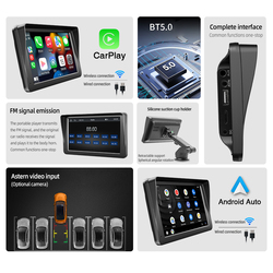 Lecteur de voiture sans fil universel, limitation de l'autoradio, vidÃ©o, Carplay, Ã©cran tactile, portable, auto, lecteur systÃ¨me AV, accessoires de voiture small picture n° 5