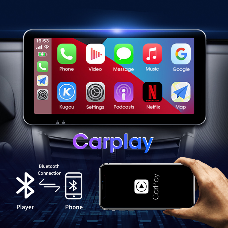 Autoradio Android 11, 10.33 Pouces, 2 Din, Ã‰cran QLED, StÃ©rÃ©o, Lecteur VidÃ©o, Carplay, RDS, Limitation, pour Voiture KIT 207 CC, 207CC, 2006-2015 n° 2