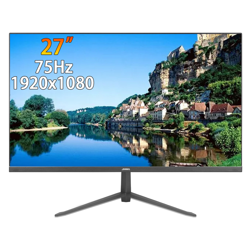 Moniteur d'ordinateur 27 pouces FHD, panneau IPS 1920x1080, 75Hz, Ã©cran LCD, PC Gamer VGA HDMI, compatible avec PS4, PS5, XBOX Switch, ordinateur portable n° 1