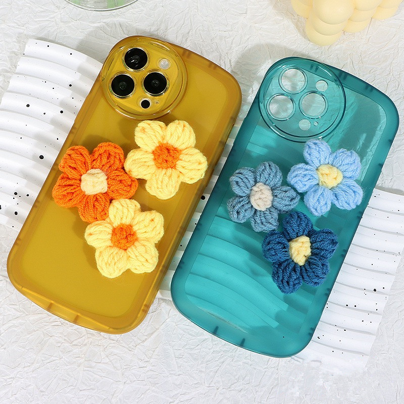 Coque de tÃ©lÃ©phone transparente fleur en peluche 3D pour OPPO, Reno 5 Lite, Reno5Lite, 4Z, 7Z, Jelly Cover pour Oppo Reno 7, 4G, 5G, Reno8, 5, 6, c12, c21y n° 6