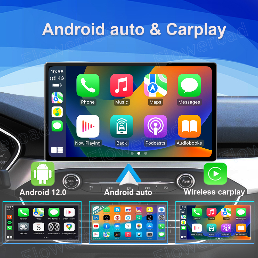 Autoradio Android 13, 256 Go, DSP, 4G, 5G, WiFi, Carplay, GPS, Limitation, UnitÃ© Centrale, Lecteur MultiXXL pour Voiture Nissan Navara 3 D40 (2004-2010) n° 3