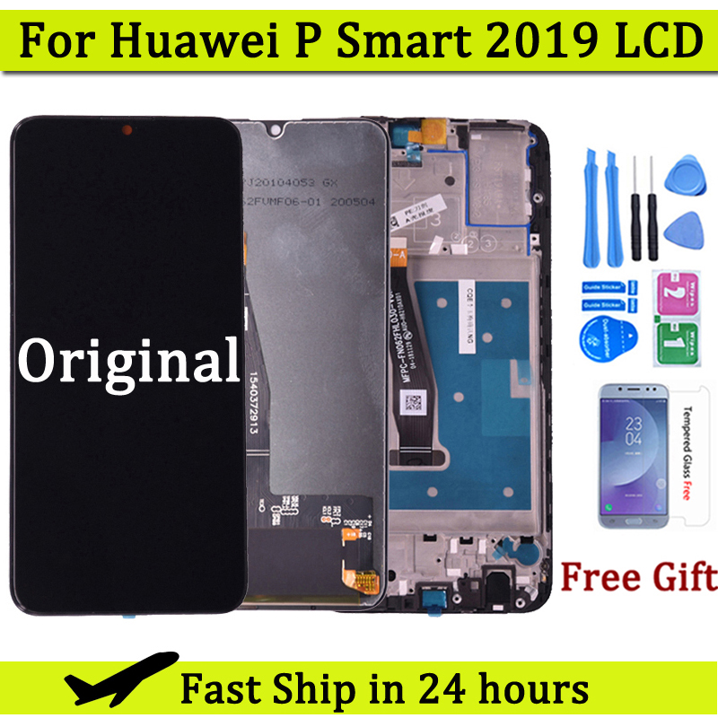 Bloc écran tactile LCD avec châssis, pièce de rechange pour Huawei P Smart 2019 2019 n° 1