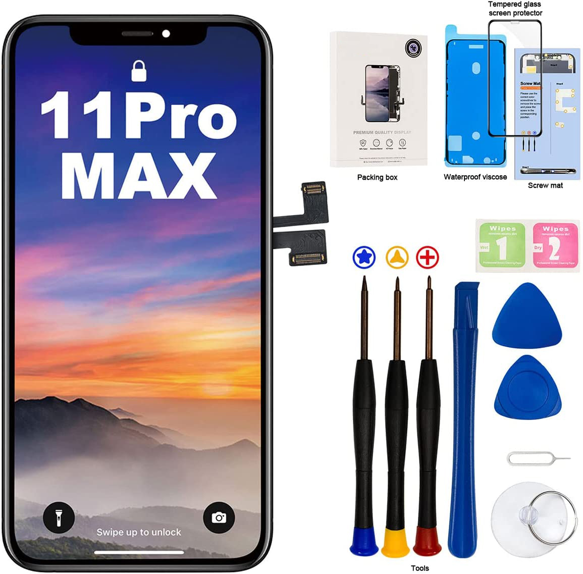 Ã‰cran tactile LCD de remplacement pour iPhone 11 Pro Max, piÃ¨ces d'assemblage de HÃ©bergements eur, haute qualitÃ© n° 1