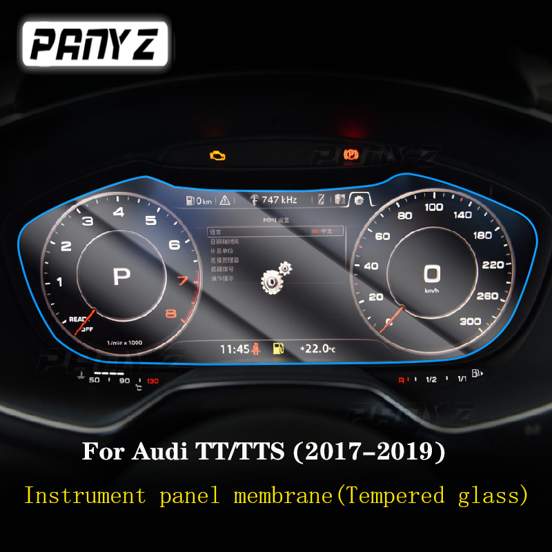 Membrane de panneau de touche intÃ©rieur de voiture, Ã©cran LCD, verre du Guatemala, film de protection, anti-rayures, remise en Ã©tat, Audi TT TTS 2017-2023 n° 2