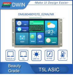 Dwin-Panneau tactile rÃ©sistif pour Ardu37, Ã©cran LCD TFT HMI, technologie TN TTL, RS232, DMG80480Y070 _ 02NN, NR, 7 pouces, 800x480 small picture n° 1