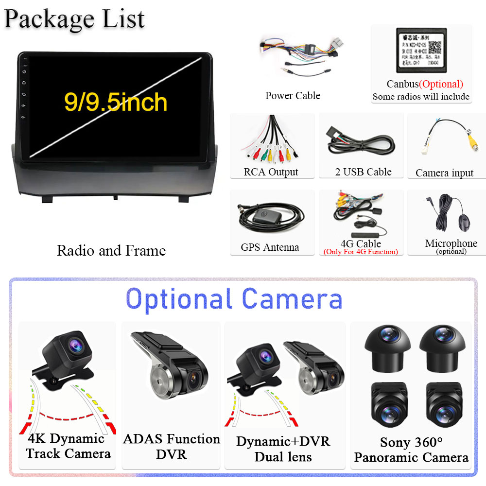 Autoradio 9 , Android, 2 DIN, Navigation, Carplay, Lecteur, UnitÃ© Centrale, StÃ©rÃ©o, DVD, Audio, Haut-Parleurs, Limitation, pour Voiture Ford Fi.C. (2009-2017) n° 6