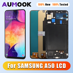 Ã‰cran AMOLED pour Samsung A50 LCD SM-A505 LCD Ã©cran tactile HÃ©bergements eur avec cadre pour Samsung Galaxy A50 lWind