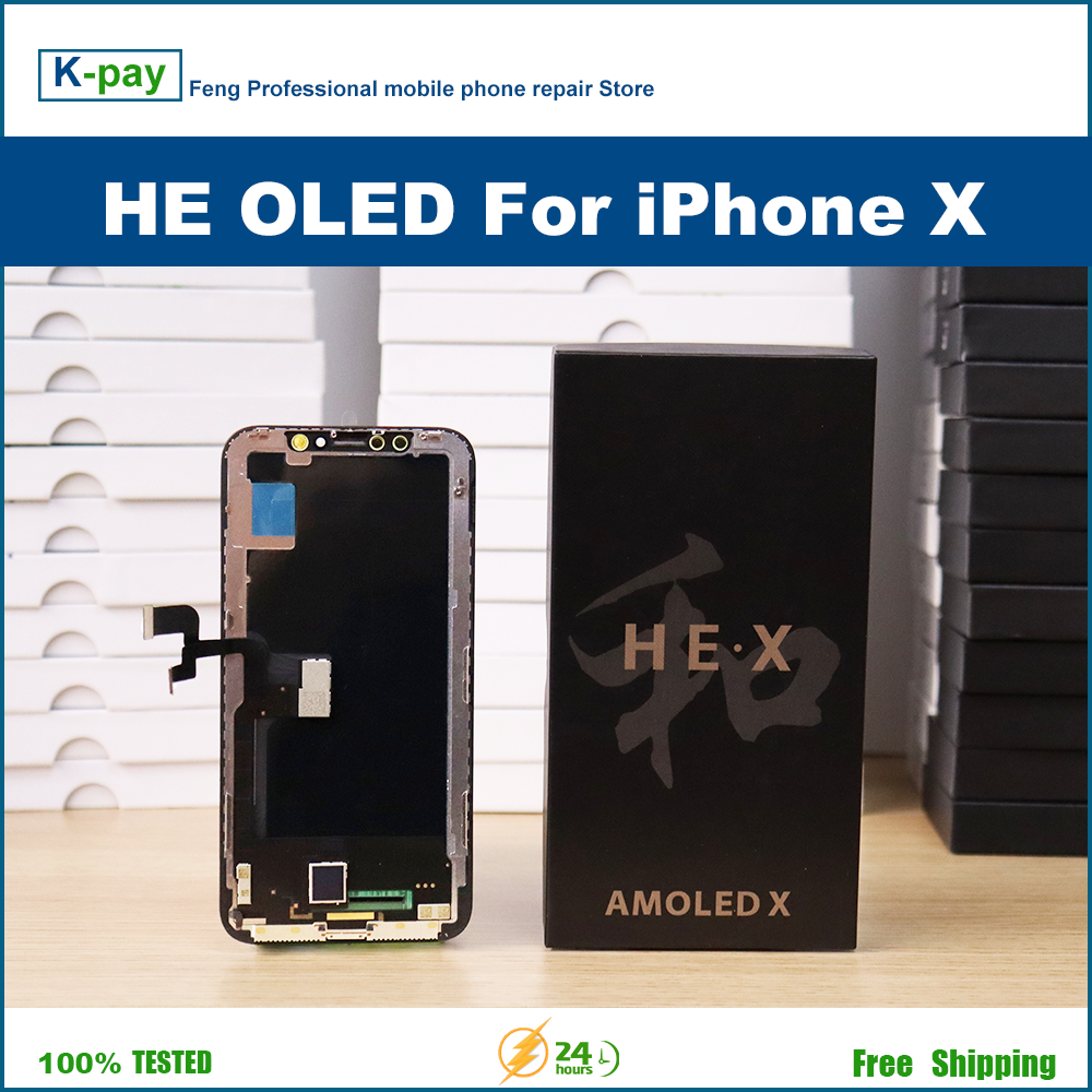 HE-Ensemble Ã©cran tactile LCD OLED, pour iPhone X 11 Pro Xs XS Max n° 5