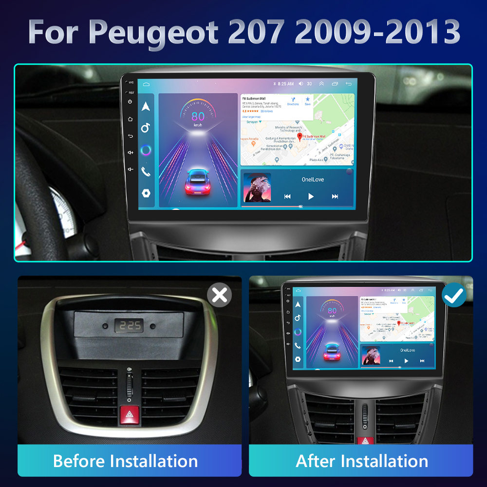 PodoNuremberg-Autoradio Android Carplay, Navigation GPS, DSP, 2Din, Auto, Limitation 4G, AI Voice, KIT 207, 2009-2013 n° 6