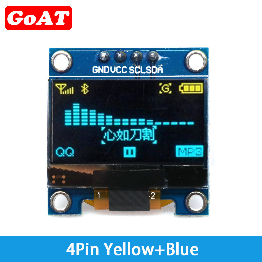 Carte d'Ã©cran LCD pour Ardu37, technologie d'affichage OLED blanche sÃ©rie, certification ROHS, OLED IIC, 0.96 pouces, X64 I2C SSD1306, 12864 n° 6