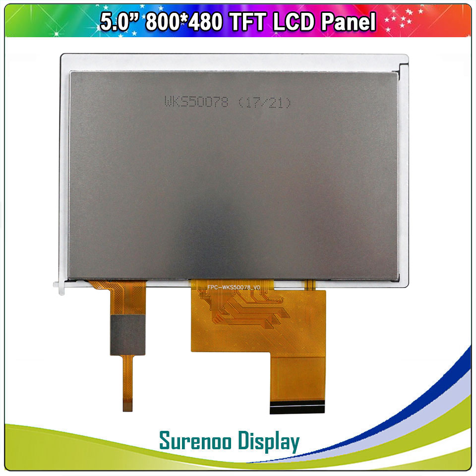 Ã‰cran Tactile IPS RVB TFT LCD de 5.0 Pouces, Moniteur RÃ©sistif IIC I2C GT911, 800x480 800480, 40P/24 _ Bit n° 5