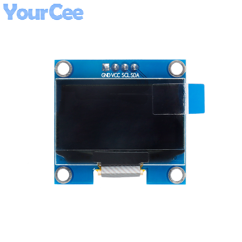 Ã‰cran LCD OLED de 1.3 pouces 1.3 pouces, Module d'affichage blanc bleu SH1106 12864x64 128 SPI IIC I2C communiquer * 64 4 broches 7 broches n° 2