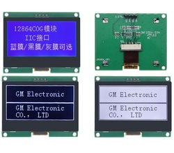 Panneau d'Ã©cran d'affichage graphique pour Ardu37, Ã©cran matriciel, technologie LCD, IIC, I2C, X64, ST7567S, COG, LCM, 12864x64, nouveau, 128 small picture n° 1