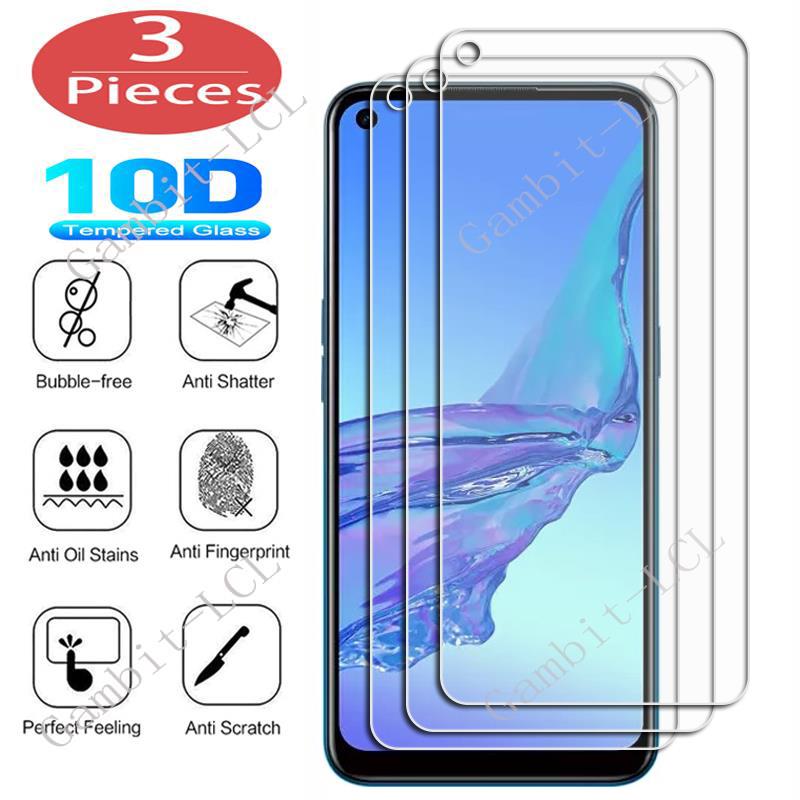 3Pcs En Verre TrempÃ© Pour OPPO A32 A33 A35 A36 A52 A53 A53s 4G A54 A54s A55 A56 5G A57 A74 A76 A72 A73 Protecteur D'Ã©cran Film de Couverture n° 1