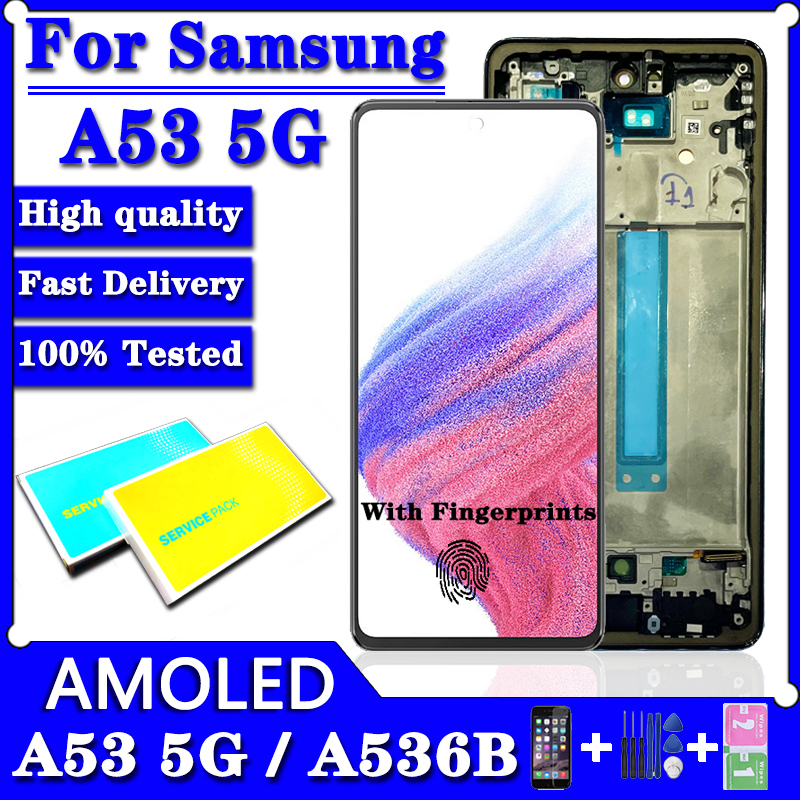 Ã‰cran tactile LCD AMOLED de 6.5 pouces, pour Samsung Galaxy A53 5G A536 A536U A536B A5360 n° 1