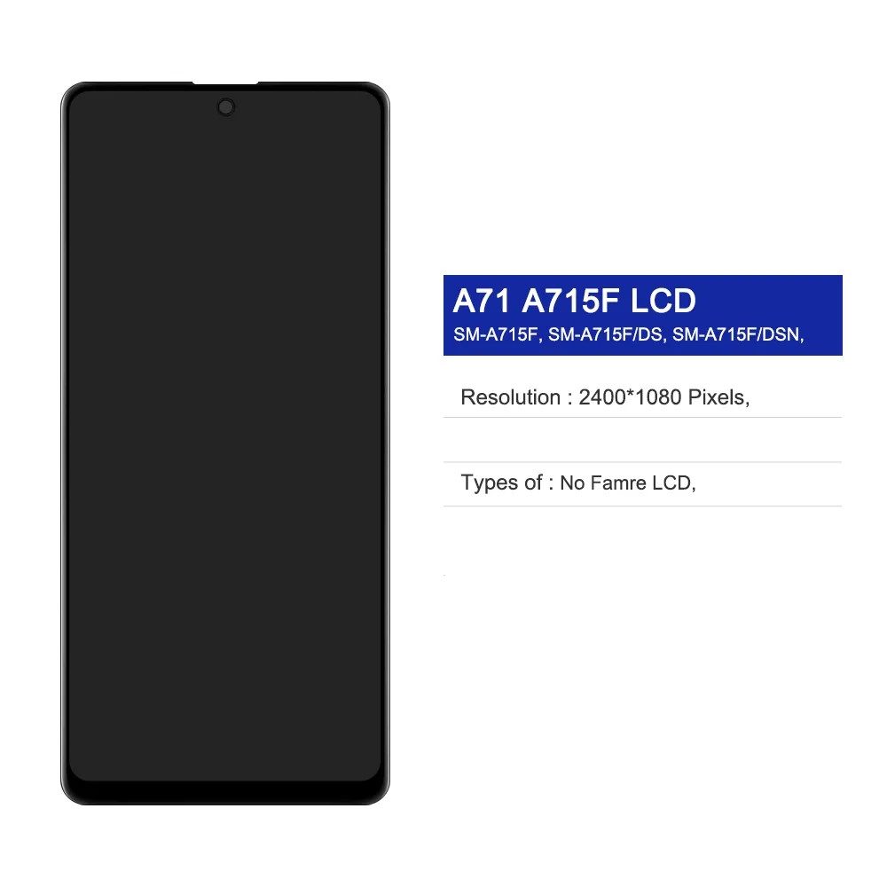 Ensemble Ã©cran tactile LCD Super AMOLED, avec empreinte digitale, pour Samsung Galaxy A71 A715 A715F n° 2