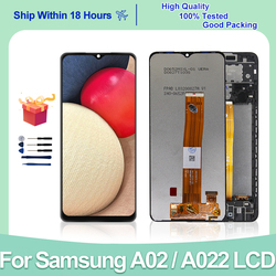 6.5 Original Pour Samsung Galaxy A02 LCD Pour Samsung A022 LCD SM-A022F/DS A022F Ã‰cran Tactile Digitizer PiÃ¨ces De Rechange