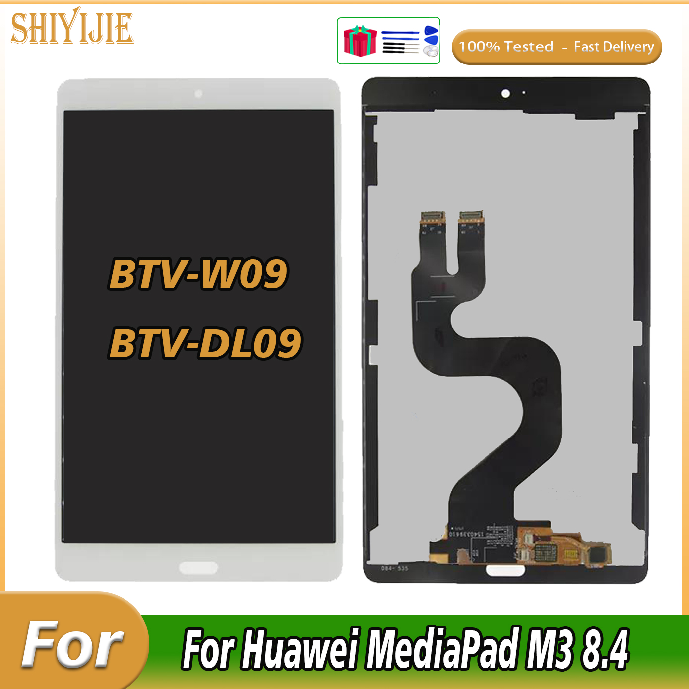 8.4 Lcd d'origine Pour Huawei MediaPad M3 BTV-W09 BTV-DL09 D'Ã©cran Tactile D'affichage Ã  Cristaux Liquides pour Huawei MediaPad M3 Assemblage de NumÃ©riseur D'affichage Ã€ Cristaux Liquides n° 1