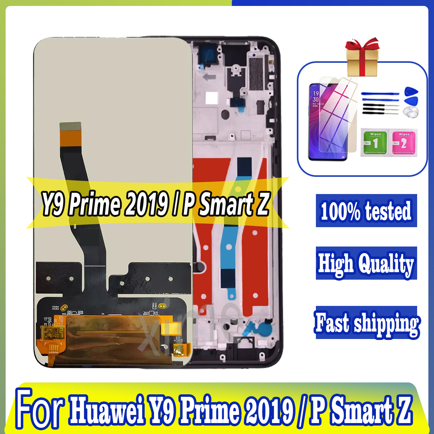 6.59 LCD Pour Huawei Y9 Prime 2019 LCD STK-LX1 Pour Huawei P Smart Z LCD Ã‰cran Tactile PiÃ¨ces Digitizer AssemblÃ©e 100% Test n° 1