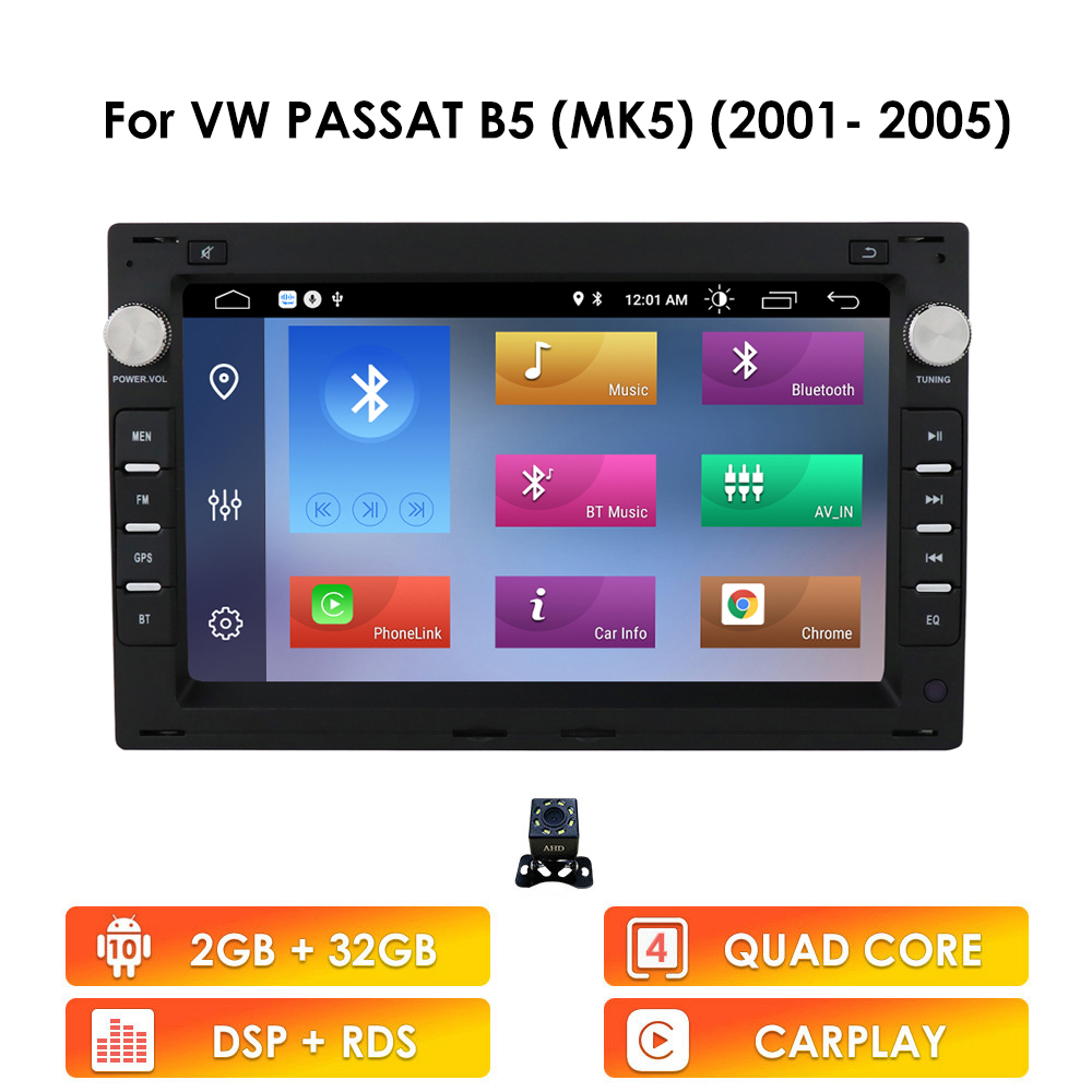 Android Voiture Radio Lecteur pour Volkswagen Passat B5 MK5 T4 POLO MK3 JETTA BORA GOLF 4 1997 - 2003 SHARAN LUPO CITI CHICO Audio de Voiture n° 1