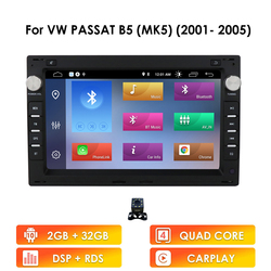 Android Voiture Radio Lecteur pour Volkswagen Passat B5 MK5 T4 POLO MK3 JETTA BORA GOLF 4 1997 - 2003 SHARAN LUPO CITI CHICO Audio de Voiture