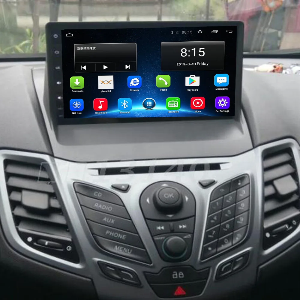 Autoradio Android pour Ford Fi.C. 2009-2017, Lecteur VidÃ©o StÃ©rÃ©o, Navigation GPS, DSP, Carplay, 2Din, DVD, CamÃ©ra n° 1