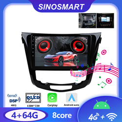 SINOSMART Autoradio Android Player pour Nissan Qashqai J11 X-Trail Xtrail T32 Rogue Dualis 2013-2021 Support OEM BOSE 360 small picture n° 1