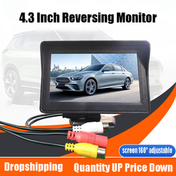 Moniteur de recul de voiture avec camÃ©ra, Ã©cran d'affichage d'image, 4.3 pixels, 9-36V, CVBS PAL, NTSC Universal, AV TFT LCD, 480 pouces small picture n° 1