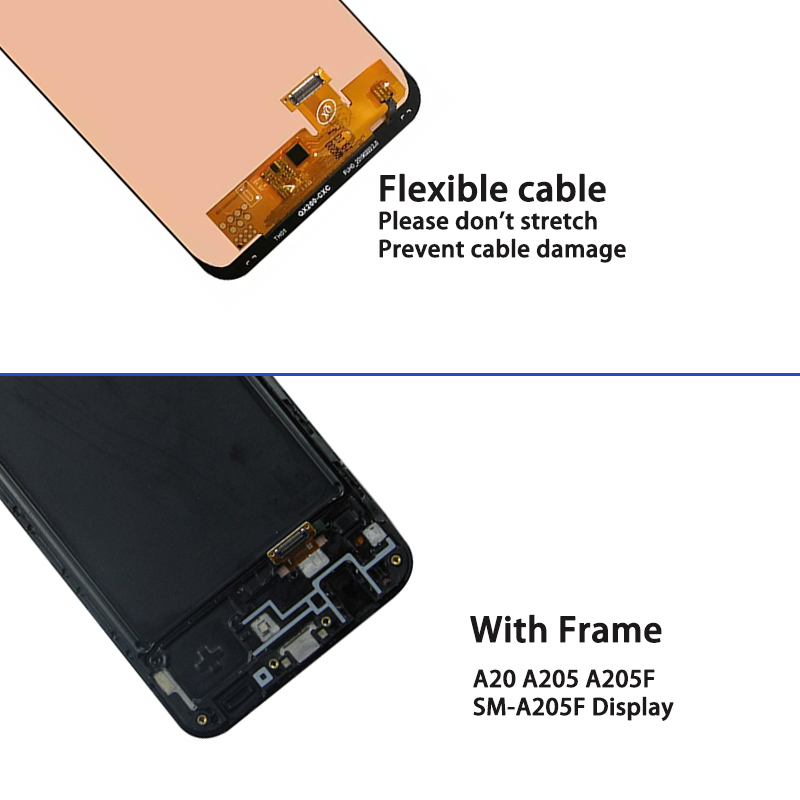 Ensemble Ã©cran tactile LCD, 6.4 pouces, pour Samsung Galaxy A20 A205 A205F A205JoyLCD, original n° 5