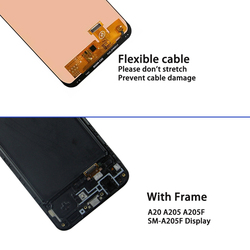 Ensemble Ã©cran tactile LCD, 6.4 pouces, pour Samsung Galaxy A20 A205 A205F A205JoyLCD, original small picture n° 5