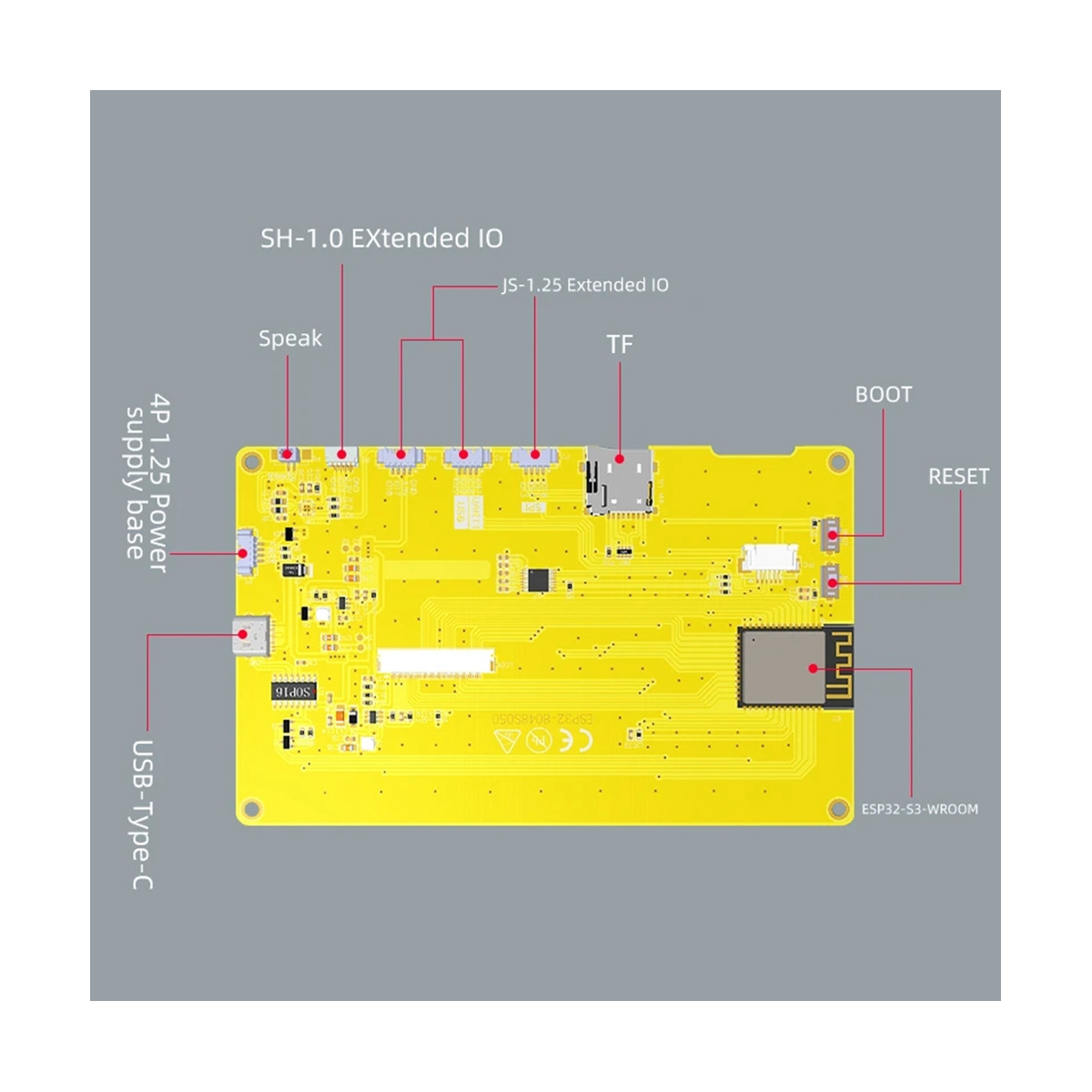 ESP32-S3 5 pouces IPS 800X480 RVB LCD TFT Display Tech HMI 8M PSRAM 16M Flash WIFI BT Smart Display MCU (avec Touch) n° 1