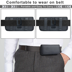 Ã‰tui de ceinture universel pour iPhone, Ã©tui avec carte, gril Oxford, sac de tÃ©lÃ©phone pour iPhone 15 Pro, 14, 13, 12, 11 Pro max, XS, Poly XS, 7, 8, 6, 6S Plus small picture n° 4