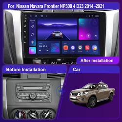 Autoradio Android 12 pour Voiture Nissan Navara Frontier NP300 4 D23, Navigation GPS, Lecteur VidÃ©o, StÃ©rÃ©o, 2Din, Limitation Radio, 2014-2021 small picture n° 3