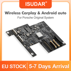 ISUDAR-Adaptateur Carplay sans fil Android Auto, Apple Porsche Broderie, Macan, Cayman, Panamera, Boxster 718, 911 PCM3.1