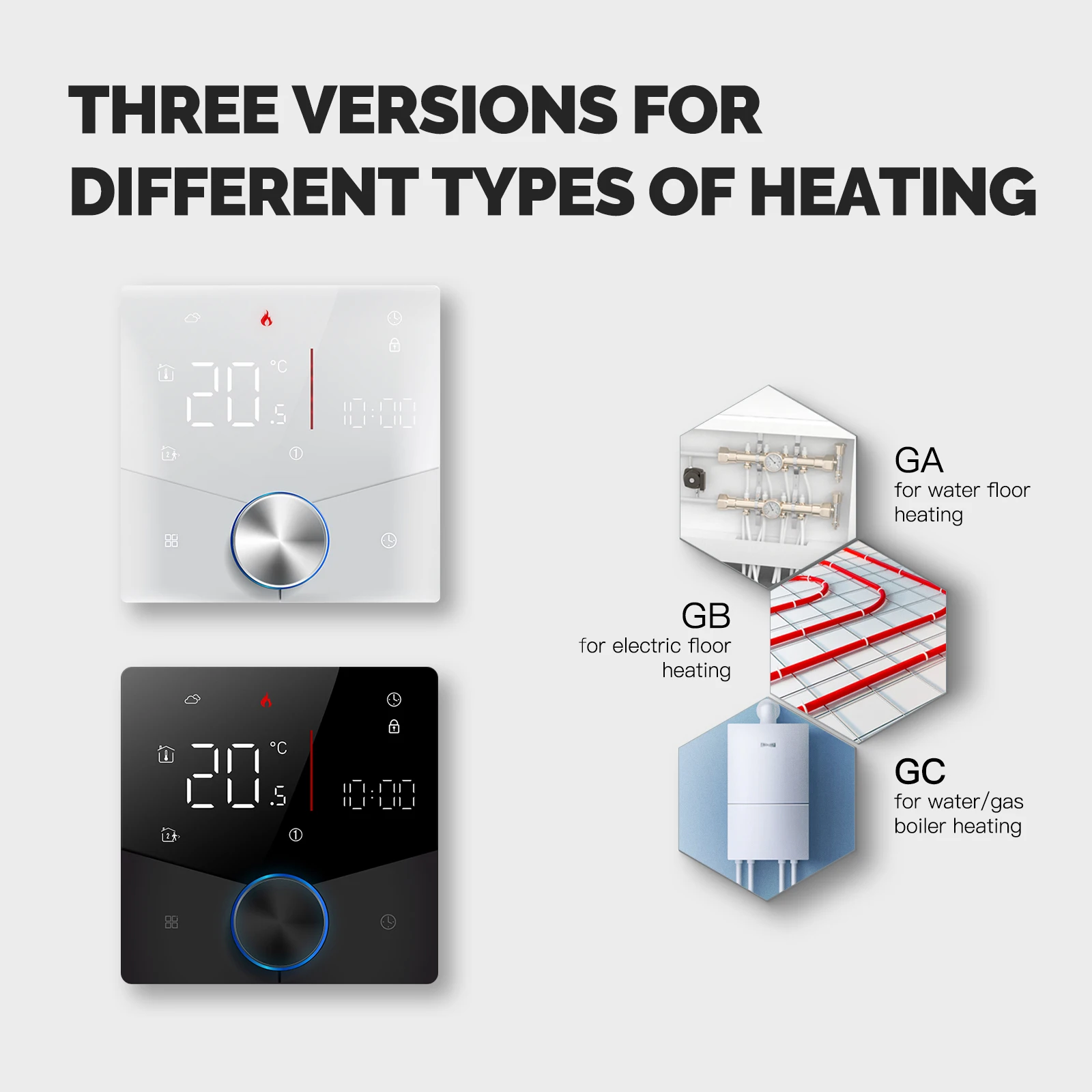 MOES-Bouton de chauffage intelligent WiFi, thermostat, Ã©cran LCD, Ã©cran tactile, rÃ©gulateur de tempÃ©rature pour l'eau, le gaz, le bomicrophone, le chauffage Ã©lectrique n° 2