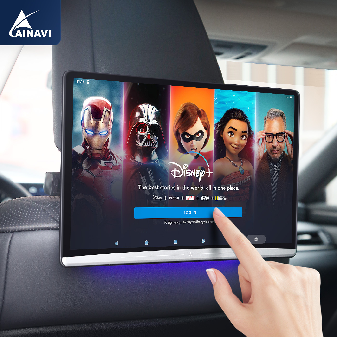 Ainavi-Tablette multifonction avec Ã©cran tactile, Wi-Fi, Bluetooth, USB, SD, HDMI, entrÃ©e et sortie FM, moniteur de voiture 4K, TV de repos de sauna, Android 13.3, 10.0 pouces n° 1