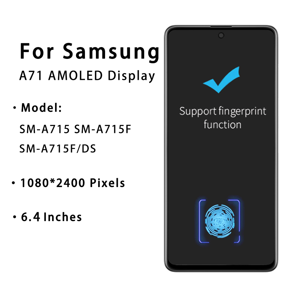 6.7 Original LCD Pour Samsung A71 LCD Ã‰cran Tactile Digitizer Assembly Super AMOLED LCD Pour SM-A715 A715F PiÃ¨ce De Rechange n° 2