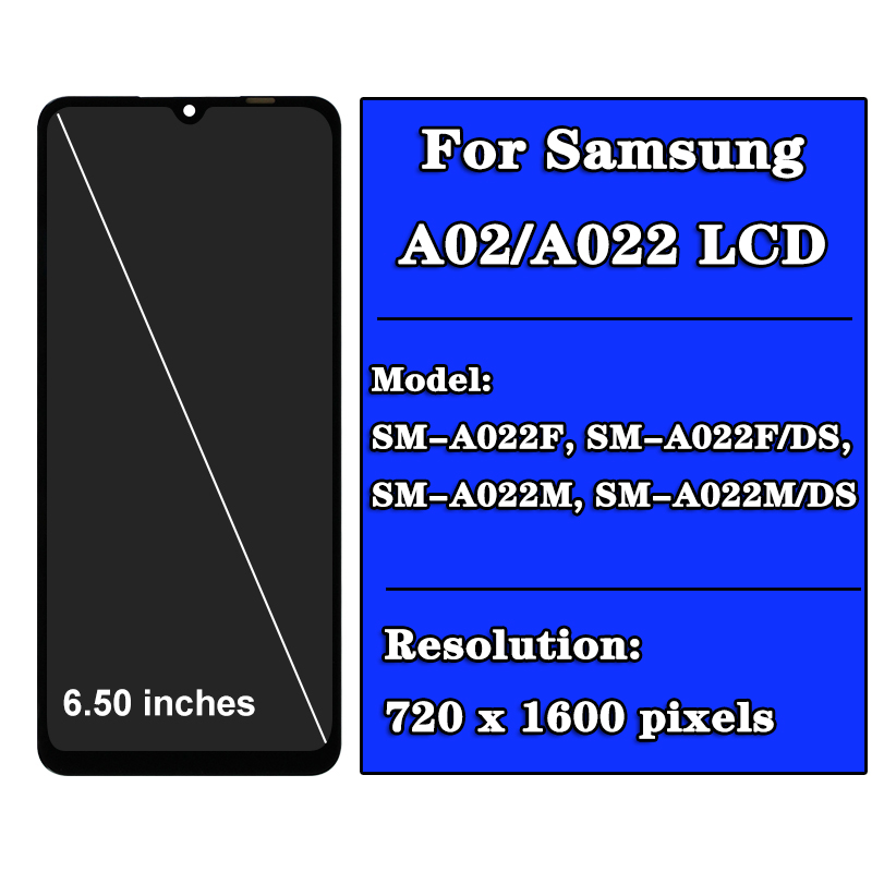 Ã‰cran LCD tactile HÃ©bergements eur, Original 138 Samsung Galaxy A02, SM-A022, abaissÃ© Ã , SM-A022FN, DS, SM-A022F, SM-A022G, DS, n° 2