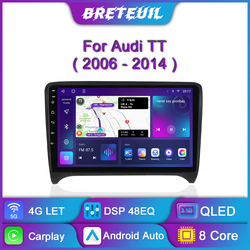 Autoradio pour Audi TT MK2 8J 2006 2007 2008 2009 2010 2011 2012 2013 2014, Android, Limitation, Lecteur VidÃ©o, Navigation GPS, Carplay, Ã‰cran Tactile QLED, Auto, StÃ©rÃ©o, 8G small picture n° 1