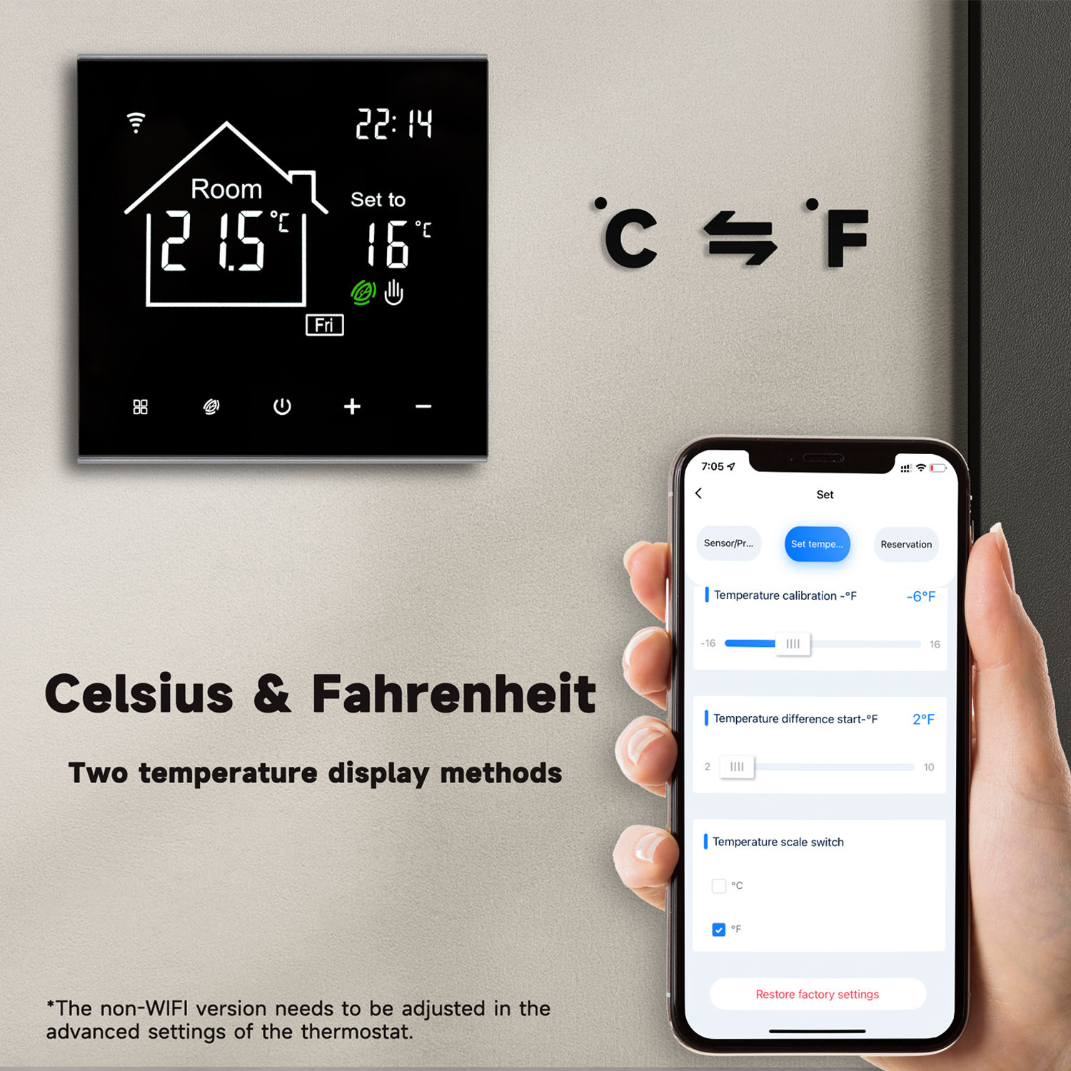 Tuya â€“ Thermostat Intelligent, avec Ã‰cran Tactile LCD, WiFi, TÃ©lÃ©commande, de TempÃ©rature pour Chauffage Ã‰lectrique au Sol, ChaudiÃ¨re Ã  Eau/Gaz n° 2