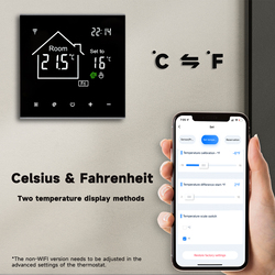 Tuya â€“ Thermostat Intelligent, avec Ã‰cran Tactile LCD, WiFi, TÃ©lÃ©commande, de TempÃ©rature pour Chauffage Ã‰lectrique au Sol, ChaudiÃ¨re Ã  Eau/Gaz small picture n° 2