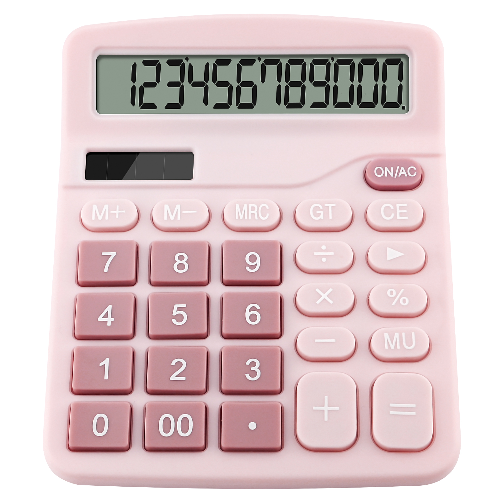 Calculatrice de bureau avec grand Ã©cran LCD, 12 chiffres, batterie solaire, alimentation des touristes, maison, bureau de base, cadeau pour enfant, fournitures scolaires, papeterie n° 2