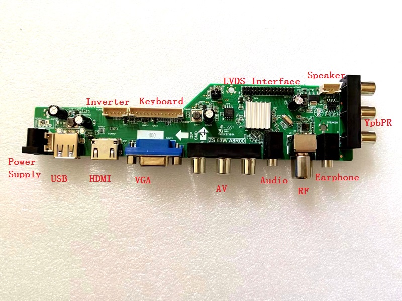 Yqwsyxl â€“ kit pour contrÃ´leur de tÃ©lÃ©vision, carte de pilote de Signal numÃ©rique DVB-T DVB-T2 DVB-C, carte de contrÃ´leur d'Ã©cran LCD n° 2