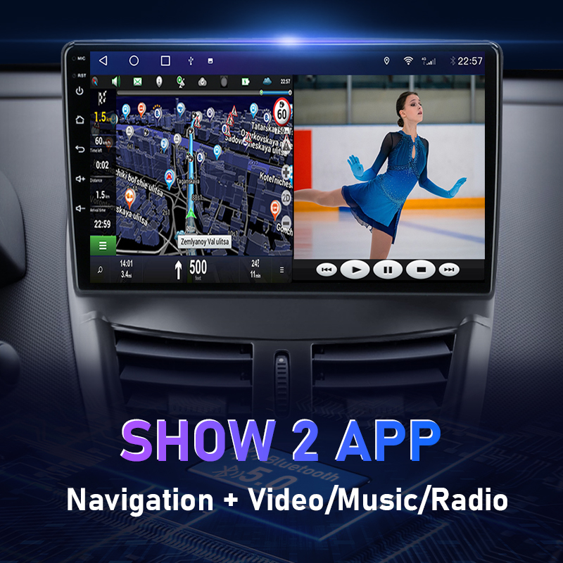 Autoradio Android 11, Navigation GPS, Carplay, Lecteur VidÃ©o, StÃ©rÃ©o, DVD, Ã‰cran IPS, 2Din, pour Voiture, 207 CC, 207CC (2006-2015) n° 5